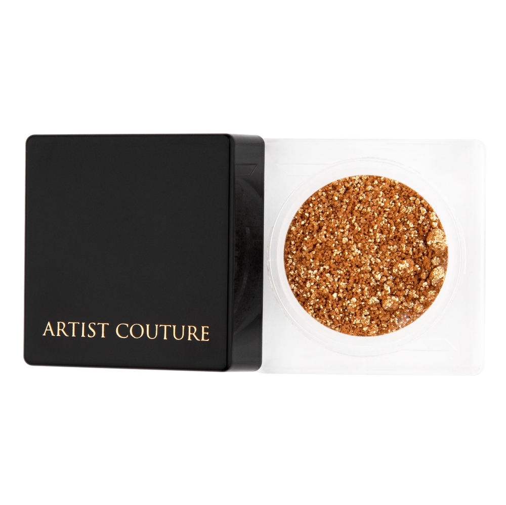 Artist Couture Diamond Lights Finisher Golden Hour Shimmer Gold Silver Eyes Face